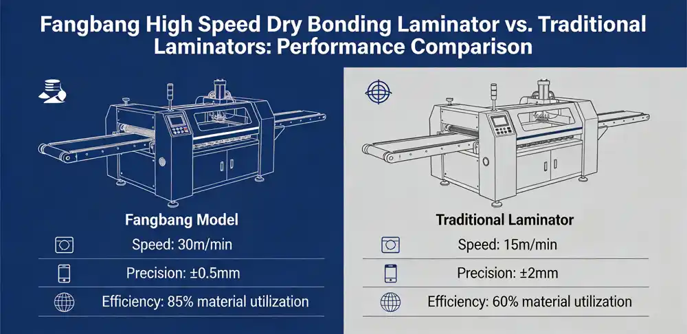 Performance metrics comparison showing Fangbang's advantages in speed, precision, and efficiency